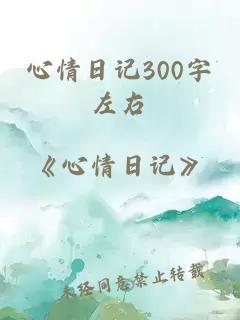 心情日记300字左右